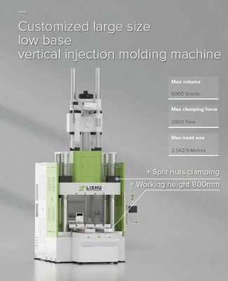 Machine de moulage par injection verticale de grande taille sur mesure avec table basse